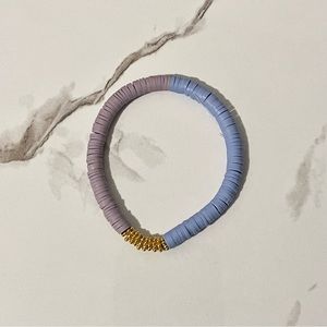 HANDCRAFTED Purple/Blue Beaded Bracelet